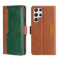 Contrast Color Side Buckle Leather Phone Case