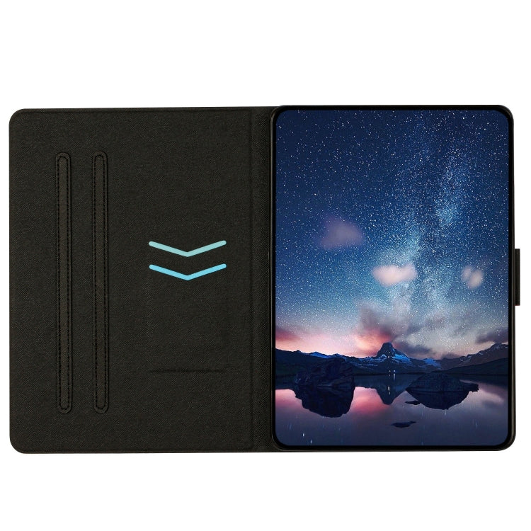 Solid Color Crocodile Texture Leather Smart Tablet Case