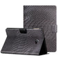 Solid Color Crocodile Texture Leather Smart Tablet Case
