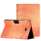 Solid Color Crocodile Texture Leather Smart Tablet Case