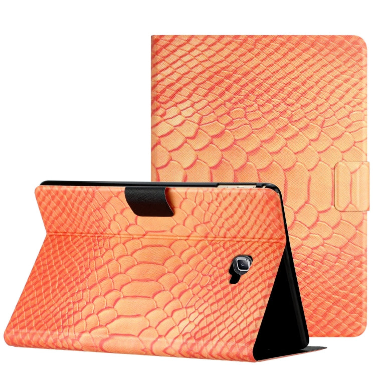 Solid Color Crocodile Texture Leather Smart Tablet Case
