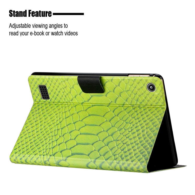 Solid Color Crocodile Texture Leather Tablet Case