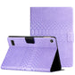 Solid Color Crocodile Texture Leather Tablet Case
