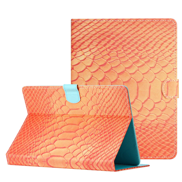Solid Color Crocodile Texture Leather Tablet Case