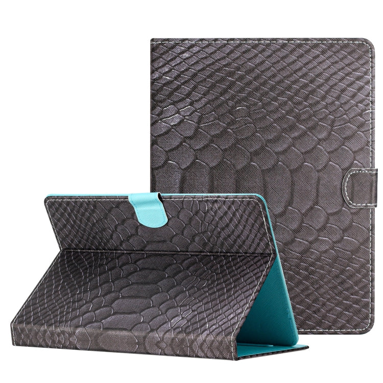 Solid Color Crocodile Texture Leather Tablet Case