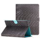 Solid Color Crocodile Texture Leather Tablet Case