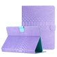 Solid Color Crocodile Texture Leather Tablet Case