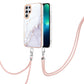 Electroplating Marble Dual-side IMD TPU Phone Case with Lanyard