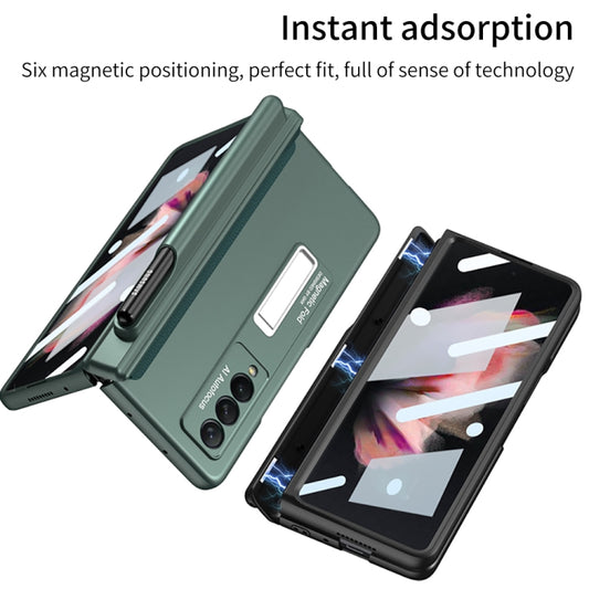 GKK Full Coverage Magnetic Fold Hinge Shockproof Phone Case with Pen Slots