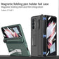 GKK Full Coverage Magnetic Fold Hinge Shockproof Phone Case with Pen Slots