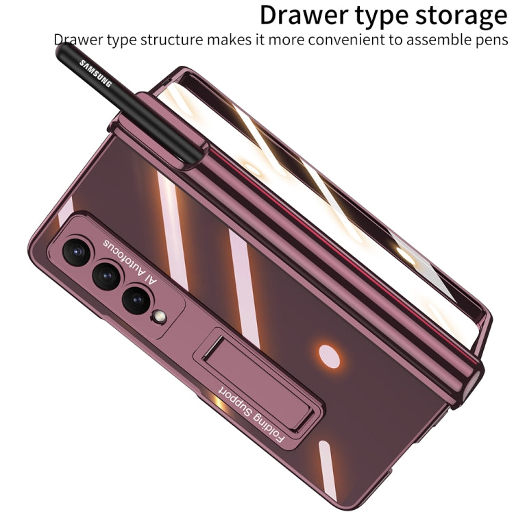 GKK Magnetic Fold Hinge Shockproof Phone Case with Pen Slots