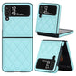 Rhombic Microfiber Folding Phone Case