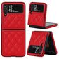 Rhombic Microfiber Folding Phone Case