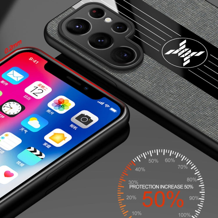 XINLI Stitching Cloth Textue Shockproof TPU Phone Case