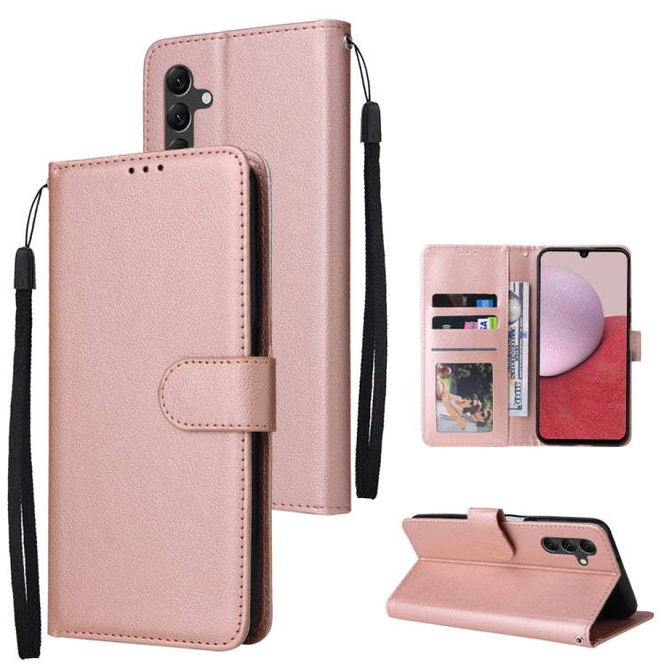 Multifunctional 3 Card Slots Leather Phone Case