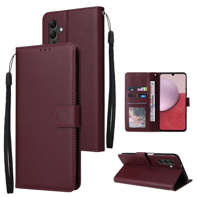 Multifunctional 3 Card Slots Leather Phone Case