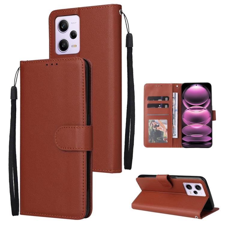 Multifunctional 3 Card Slots Leather Phone Case