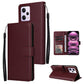 Multifunctional 3 Card Slots Leather Phone Case