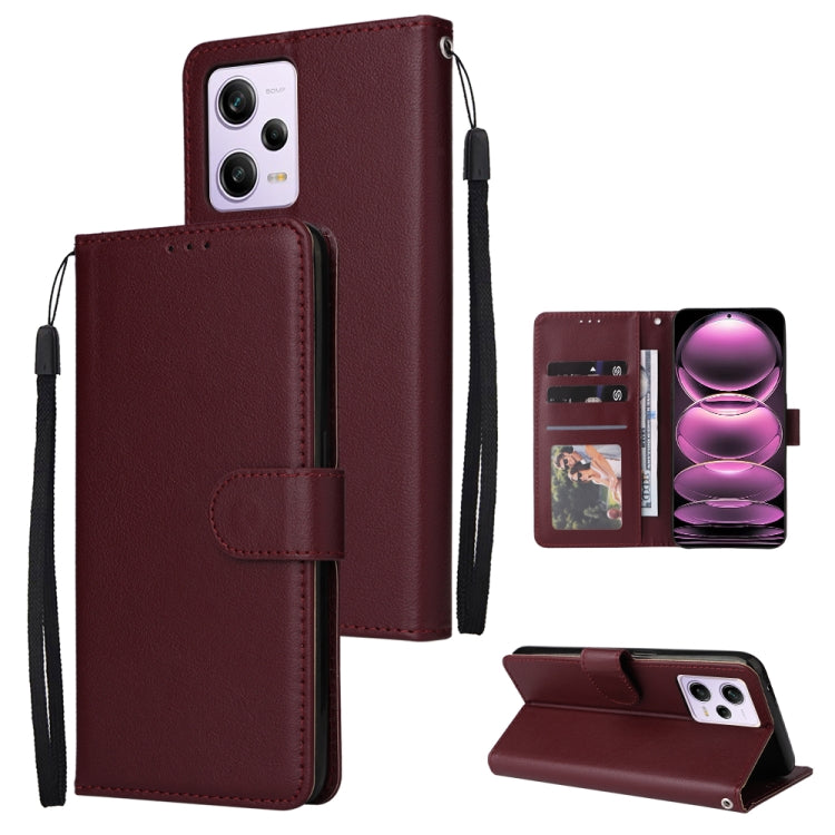 Multifunctional 3 Card Slots Leather Phone Case