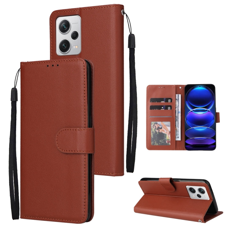 Multifunctional 3 Card Slots Leather Phone Case