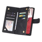 Multifunctional Frosted Zipper Wallet Leather Phone Case