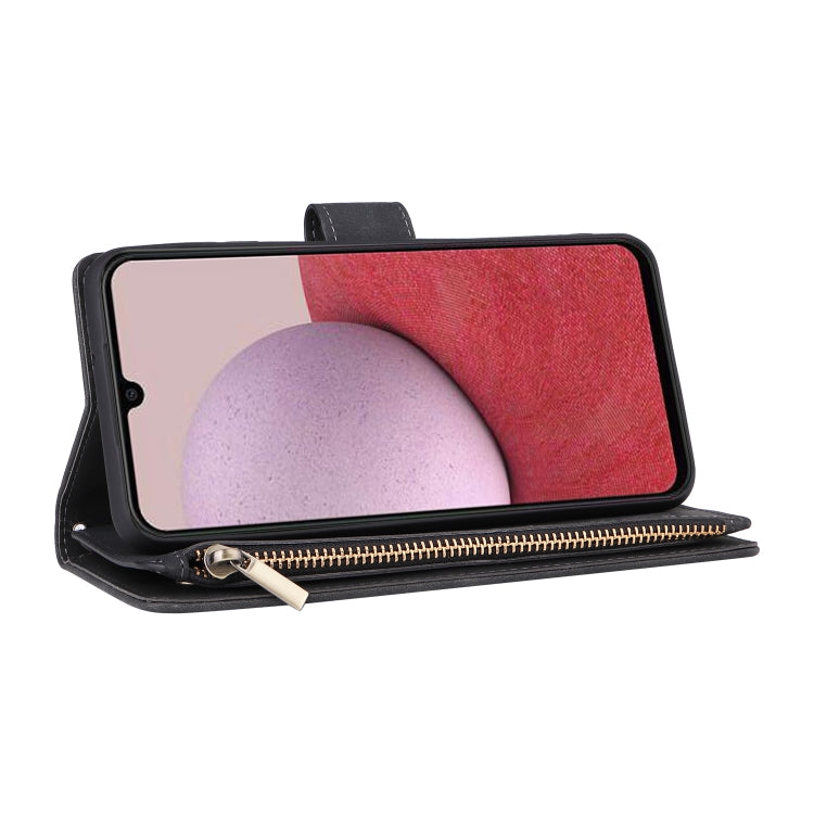 Multifunctional Frosted Zipper Wallet Leather Phone Case