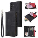 Multifunctional Frosted Zipper Wallet Leather Phone Case