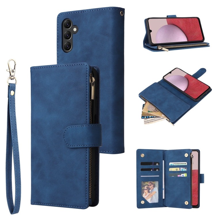 Multifunctional Frosted Zipper Wallet Leather Phone Case