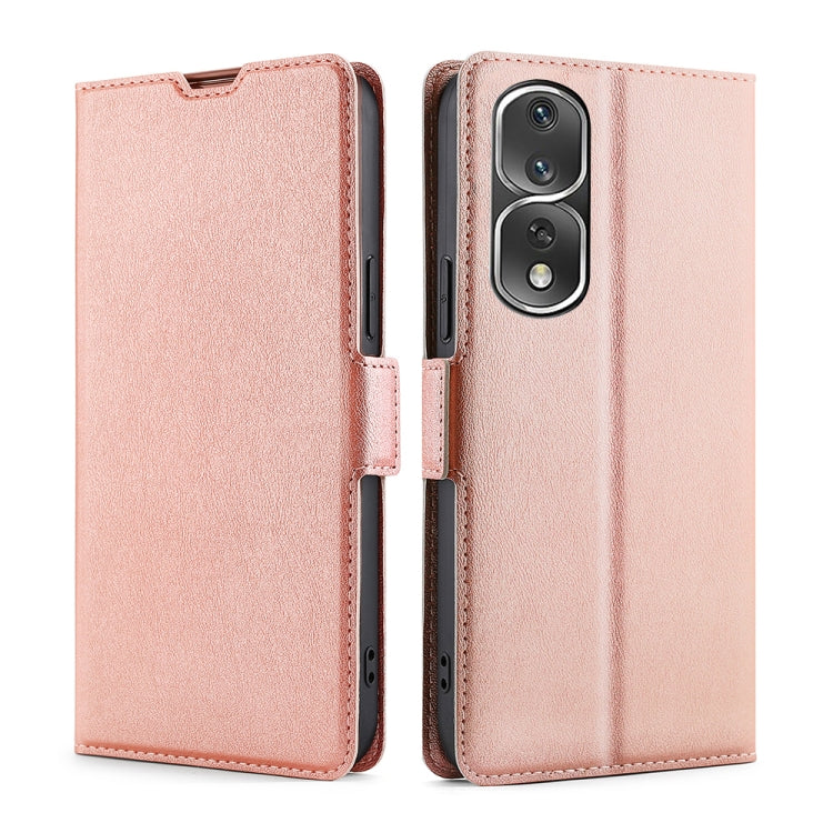 Ultra-thin Voltage Side Buckle Horizontal Flip Leather Phone Case