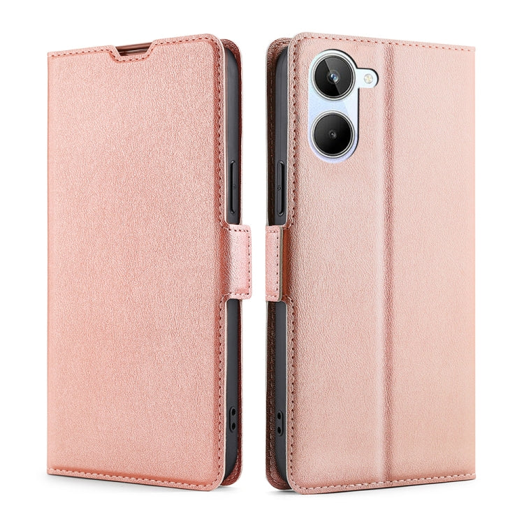 Ultra-thin Voltage Side Buckle Horizontal Flip Leather Phone Case