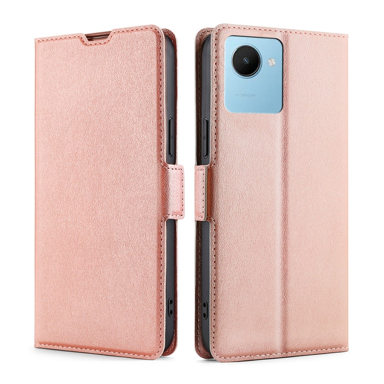 Ultra-thin Voltage Side Buckle Horizontal Flip Leather Phone Case