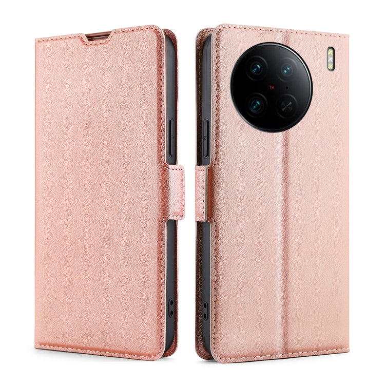 Ultra-thin Voltage Side Buckle Horizontal Flip Leather Phone Case