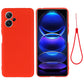 Pure Color Liquid Silicone Shockproof Full Coverage Case