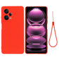 Pure Color Liquid Silicone Shockproof Full Coverage Case