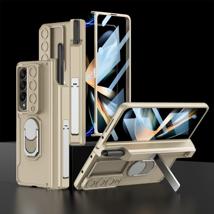 GKK Integrated Magnetic Folding Phone Case with Pen Case