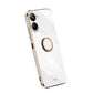 XINLI Straight Edge Electroplate TPU Phone Case with Ring