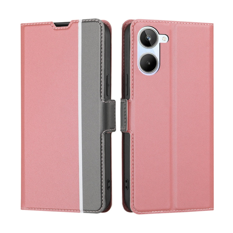Twill Texture Side Buckle Leather Phone Case