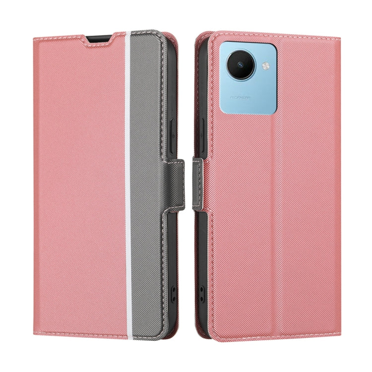 Twill Texture Side Buckle Leather Phone Case