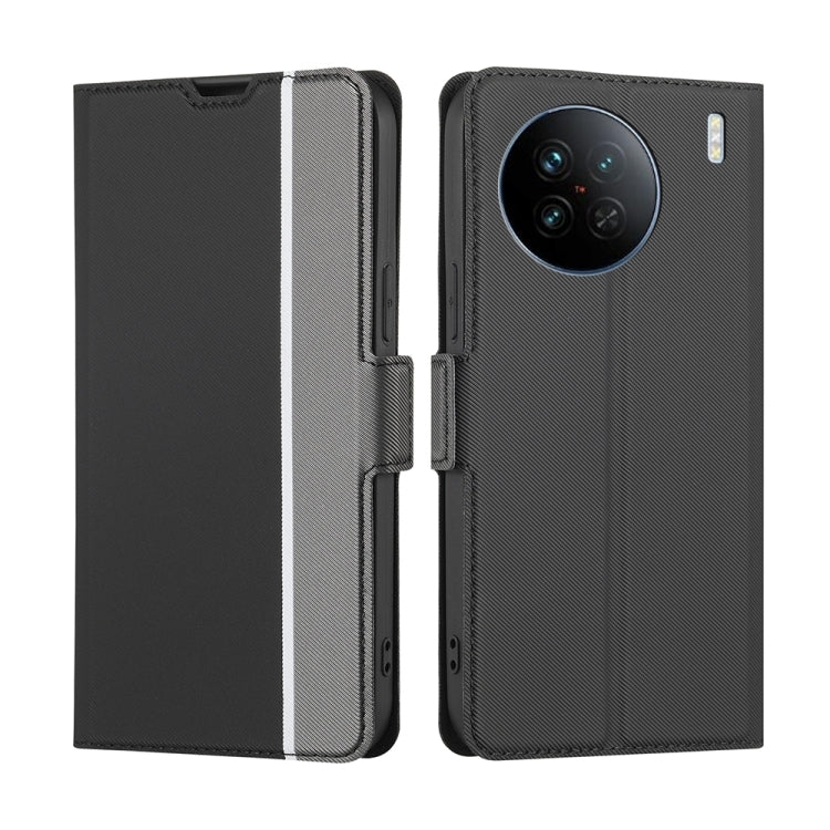 Twill Texture Side Buckle Leather Phone Case