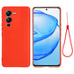 Pure Color Liquid Silicone Shockproof Full Coverage Phone Case