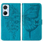 Embossed Butterfly Flip Leather Phone Case
