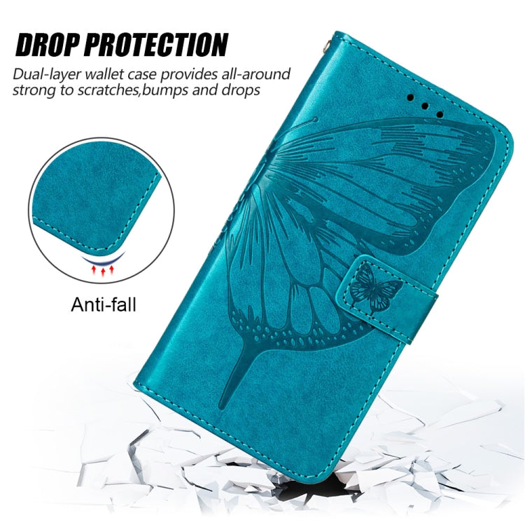 Embossed Butterfly Flip Leather Phone Case