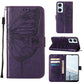 Embossed Butterfly Flip Leather Phone Case