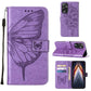Embossed Butterfly Flip Leather Phone Case