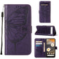 Embossed Butterfly Flip Leather Phone Case