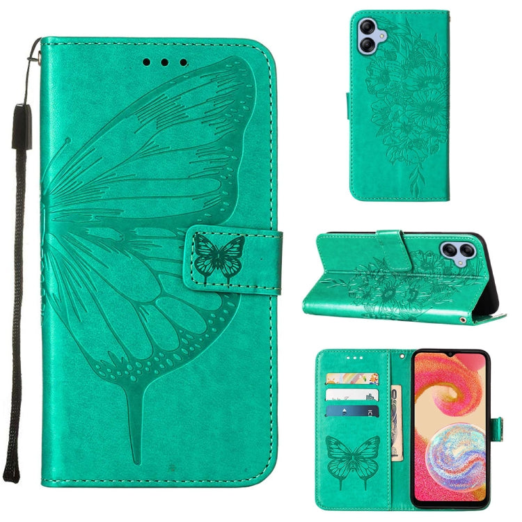 Embossed Butterfly Flip Leather Phone Case