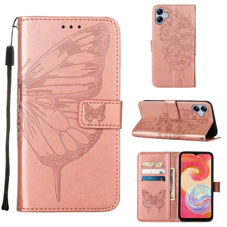 Embossed Butterfly Flip Leather Phone Case