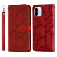 Life Tree Embossing Pattern Leather Phone Case