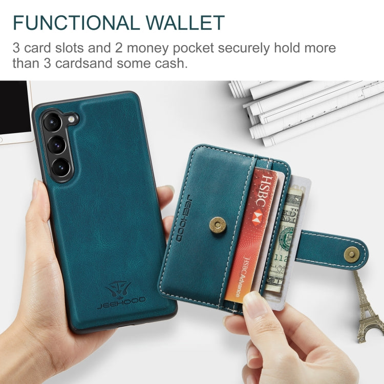 JEEHOOD RFID Anti-Theft Wallet Magnetic Leather Phone Case