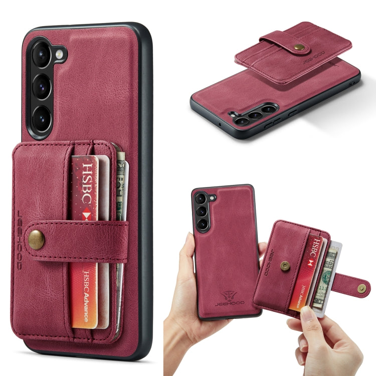 JEEHOOD RFID Anti-Theft Wallet Magnetic Leather Phone Case